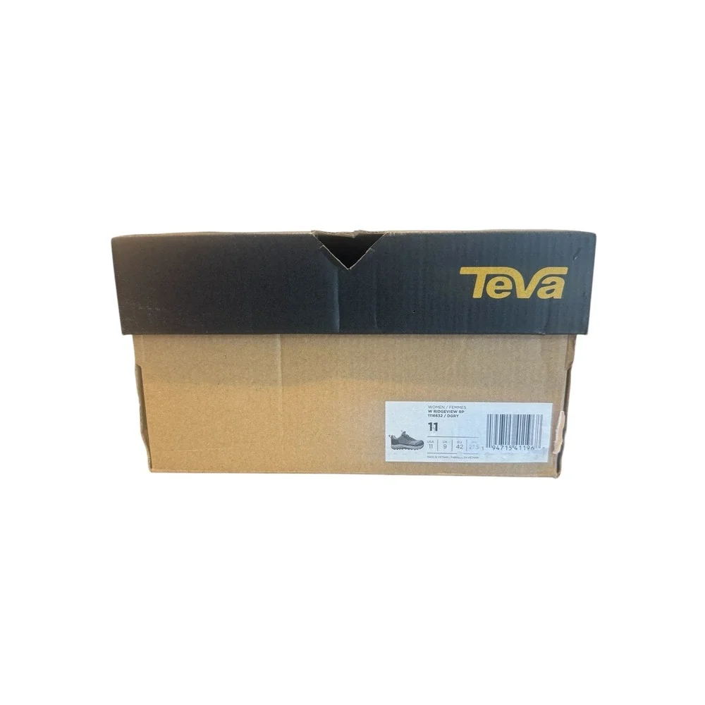 Teva Women's Gray Black Purple Trail Hiking Shoes Vibram Sole Size 11 Outdoor